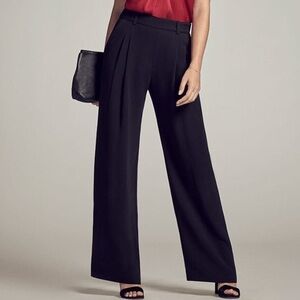 MM Lafleur Recoleta Silk Wide Leg Black Pants (Size 0)